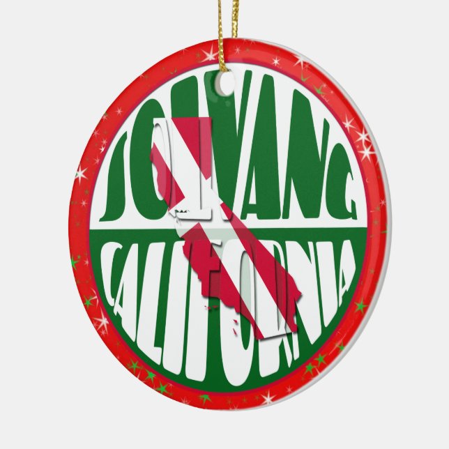 Solvang CA Danish American Christmas Ornament (Left)