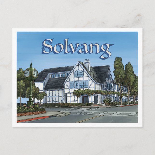 Solvang California Postcard (Front)