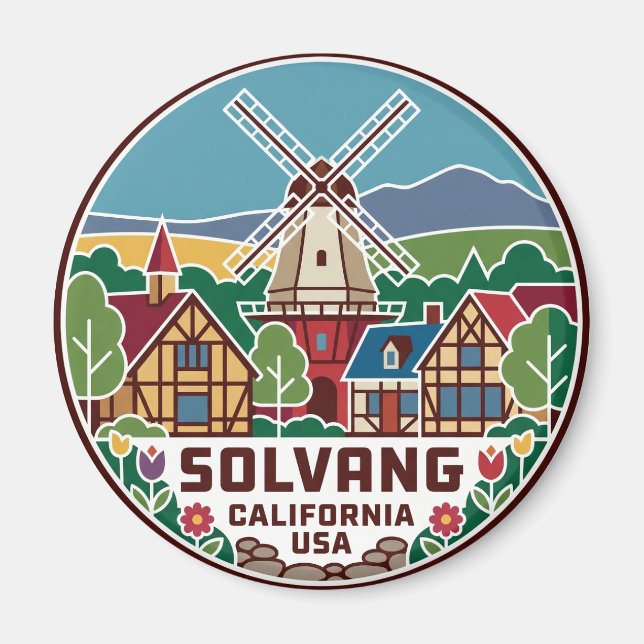 Solvang USA Magnet (Front)