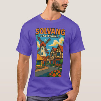 Solvang Windmill Town Santa Ynez Valley California T-Shirt