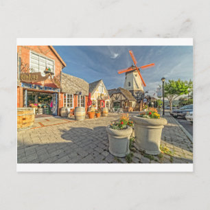 Solvang Windmill View Postcard