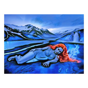 “Sólvátra”  - Flame Beneath Ice Photo Print