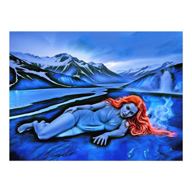 “Sólvátra”  - Flame Beneath Ice Photo Print (Front)