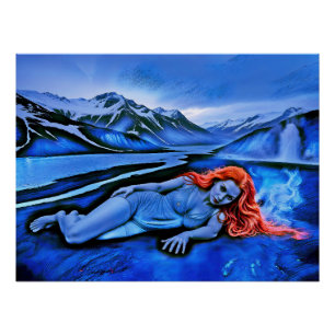 “Sólvátra” - Flame Beneath Ice Poster