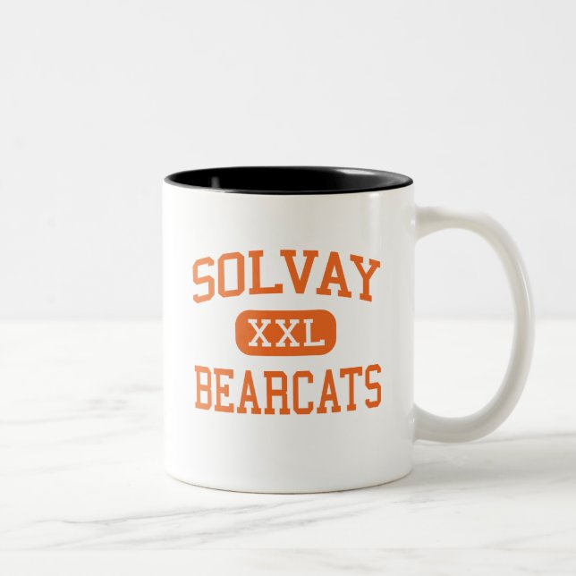 Solvay - Bearcats - High School - Solvay New York Two-Tone Coffee Mug (Right)