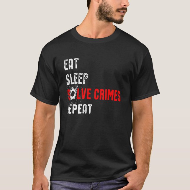 Solve Crimes  Quote For Murderino Podcast T-Shirt (Front)
