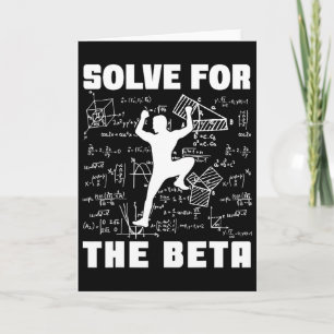 Solve The Beta Funny Rock Climbing Bouldering Prob Card