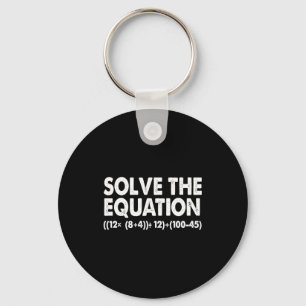 Solve The Equation Funny Math Teacher 67 Meme Six Key Ring