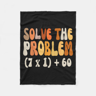 Solve The Problem 67 Funny Math Meme Six Seven For Fleece Blanket