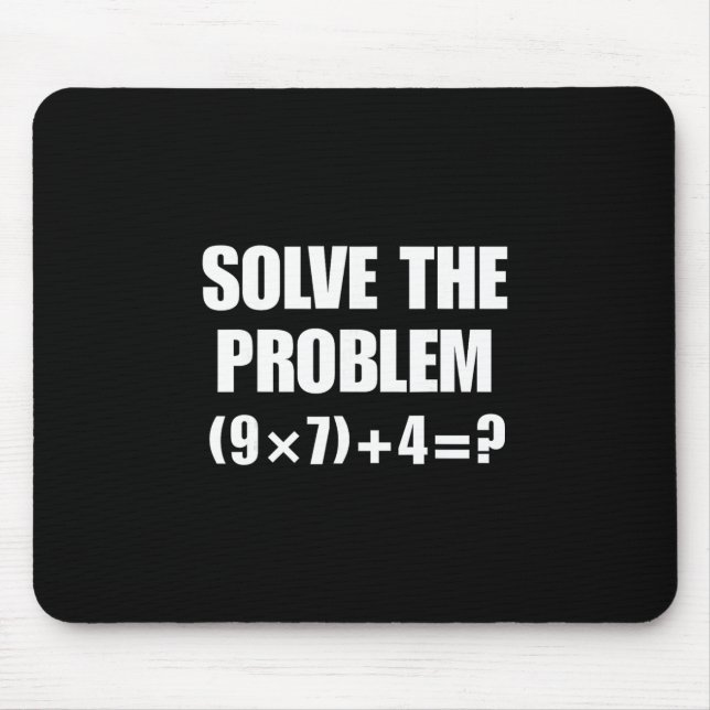 Solve The Problem 67 Meme Six Seven Elementary Mat Mouse Mat (Front)