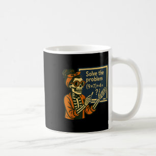 Solve The Problem 9x7+4 67 Meme Six Seven Skeleton Coffee Mug