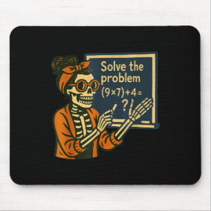 Solve The Problem 9x7+4 67 Meme Six Seven Skeleton Mouse Mat