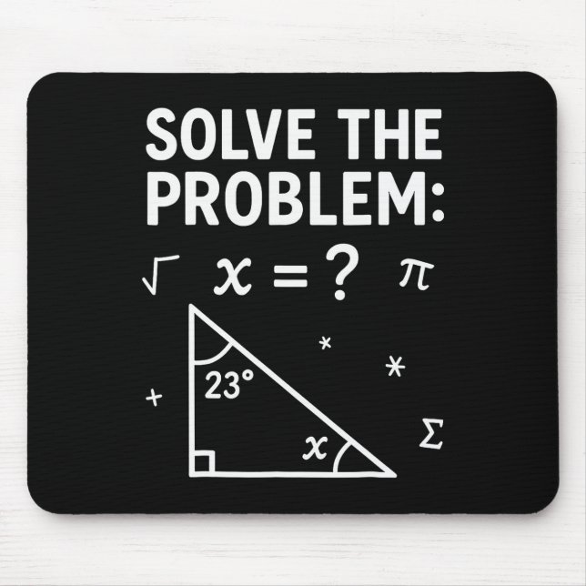 Solve The Problem Do The Math 67 Meme Funny Teache Mouse Mat (Front)