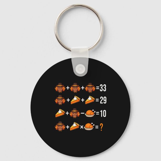 Solve The Problem Funny 67 Meme Brainrot Math Teac Key Ring (Front)