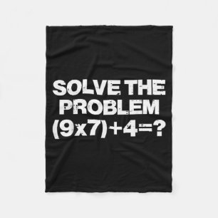 Solve The Problem Math 67 Meme 6 7 Costume Kids Bo Fleece Blanket