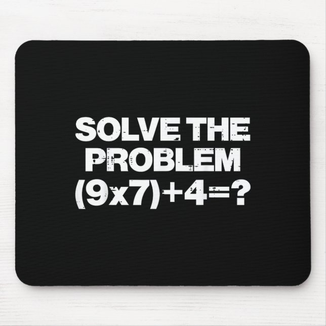 Solve The Problem Math 67 Meme 6 7 Costume Kids Bo Mouse Mat (Front)