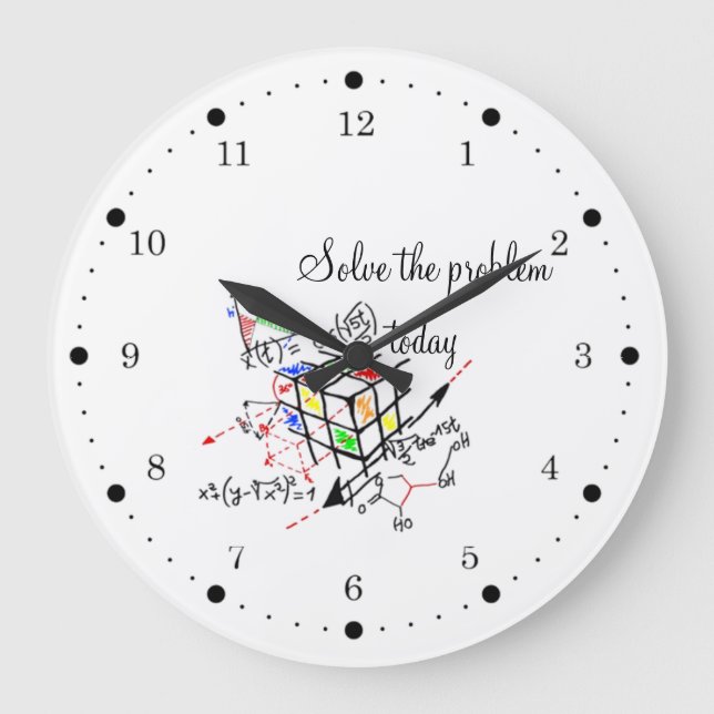 Solve the problem today large clock (Front)