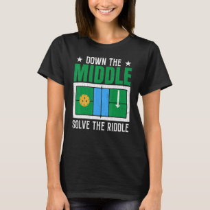 Solve The Riddle Pickleball Player Paddle Graphic T-Shirt