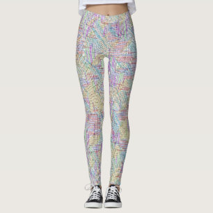 Solved Maths Equations Word Search Puzzle Leggings