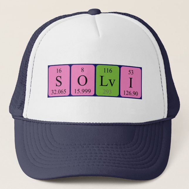 Sölvi periodic table name hat (Front)