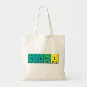 Sölvi periodic table name tote bag