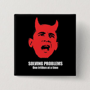 Solving problems, one trillion at a time 15 cm square badge