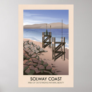 Solway Coast AONB Travel Poster