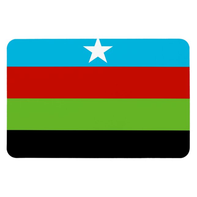 Somali Bantu Liberation Movement Flag Magnet (Horizontal)