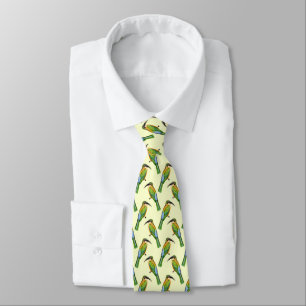 Somali Bee-Eater Vintage Art Pattern Tie