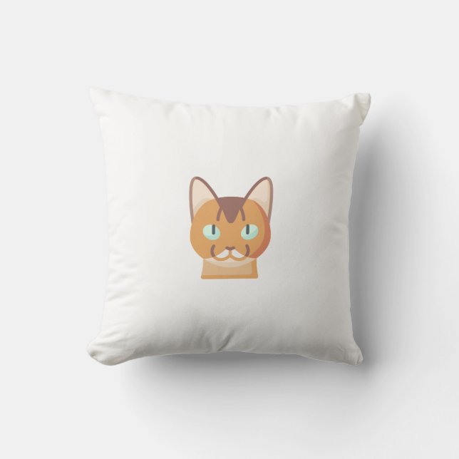 Somali cat cushion (Front)