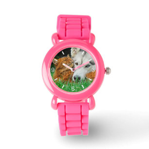 Somali Cat Siberian Husky Cute Friends dial-plate Watch