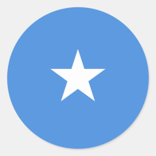 Somali Flag, Flag of Somalia Classic Round Sticker