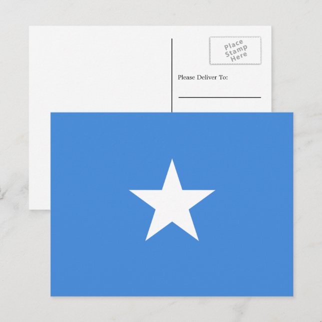 Somali Flag, Flag of Somalia Postcard (Front/Back)