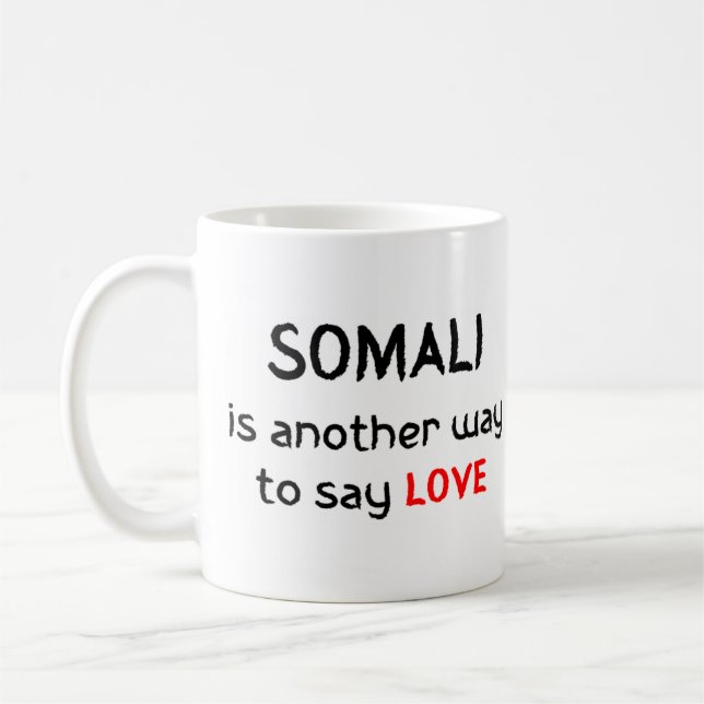 somali love coffee mug (Left)