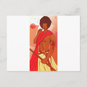Somali Warrior Warranleh Postcard