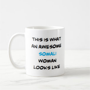 somali woman, awesome coffee mug