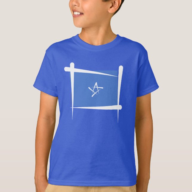 Somalia Brush Flag T-Shirt (Front)