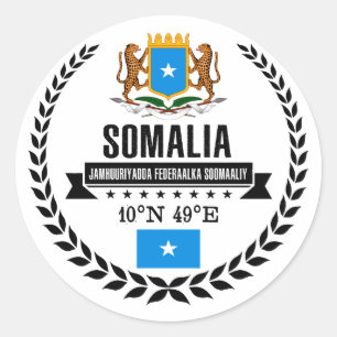 Somalia Classic Round Sticker