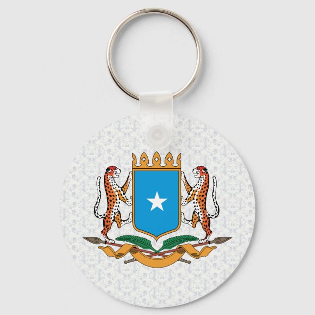 Somalia Coat of Arms detail Key Ring (Front)