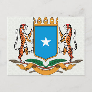 Somalia Coat of Arms detail Postcard