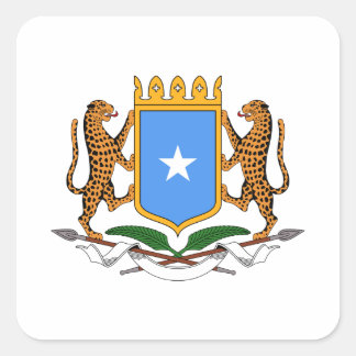 Somalia  Coat of Arms Square Sticker