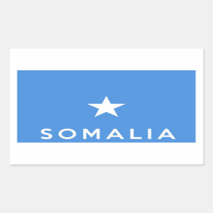 somalia country flag symbol name text rectangular sticker