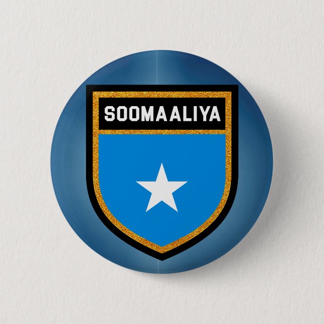 Somalia Flag 6 Cm Round Badge (Front)