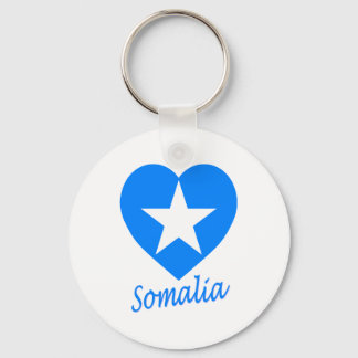 Somalia Flag Heart Key Ring