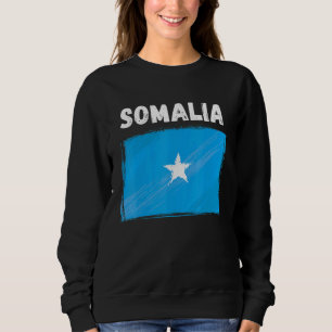 Somalia Flag Holiday Vintage Grunge Somali Flag Sweatshirt