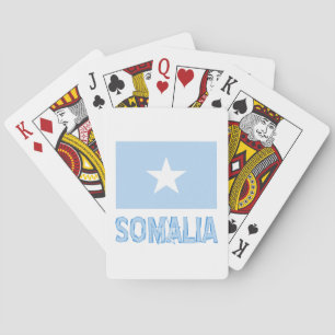 Somalia Flag & Name Playing Cards