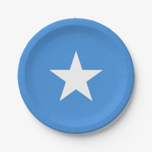 Somalia Flag Paper Plate