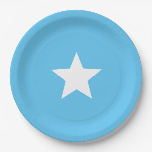 Somalia flag  paper plate