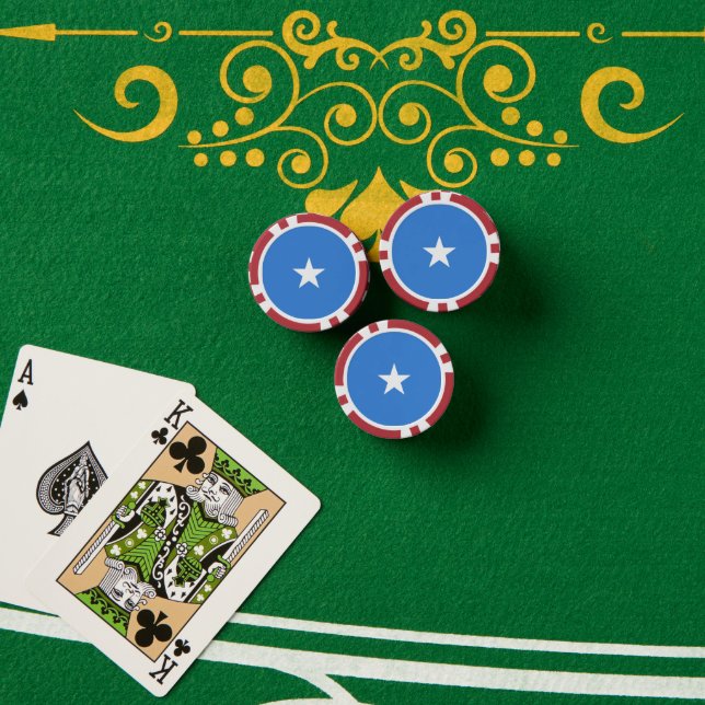 Somalia flag poker chips (Poker Table (Stack))