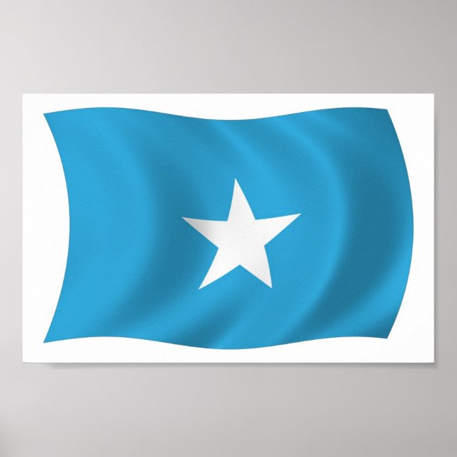 Somalia Flag Poster Print (Front)